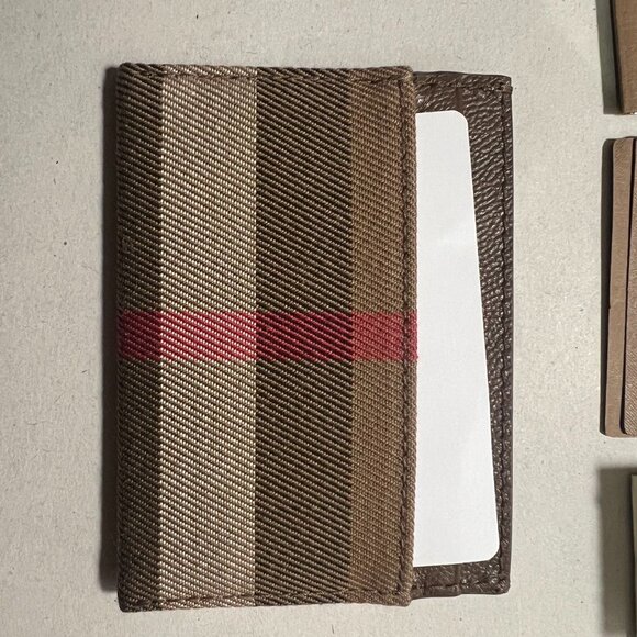 Burberry Sandon Canvas Check Slim Card Case - Picture 3 of 6